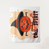 Halloween-Ruf Wandteppich (Vorderseite)