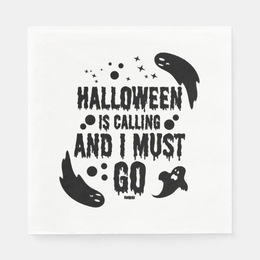 Halloween ruft serviette (Vorderseite)