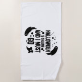 Halloween ruft strandtuch (Vorderseite)