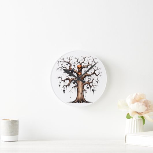 Halloween Runde Wanduhr (Zuhause)