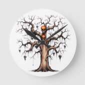 Halloween Runde Wanduhr (Vorderseite)