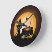 Halloween Runde Wanduhr (Winkel)