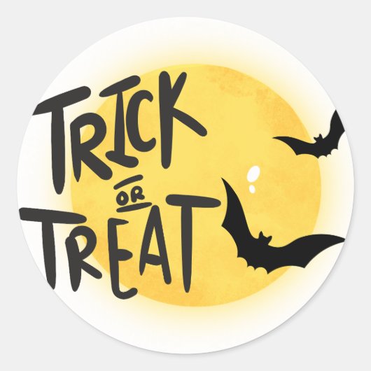 Halloween Runder Aufkleber (Vorderseite)