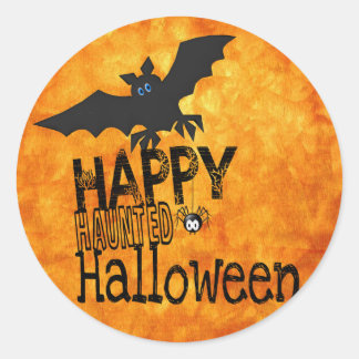 halloween runder aufkleber