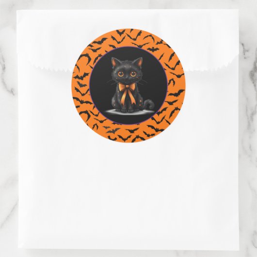 Halloween Runder Aufkleber (Tasche)