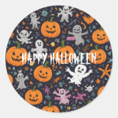halloween runder aufkleber (Vorderseite)