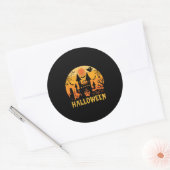 Halloween Runder Aufkleber (Umschlag)