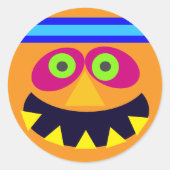 Halloween Runder Aufkleber (Vorderseite)