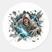 Halloween runder aufkleber (Vorderseite)