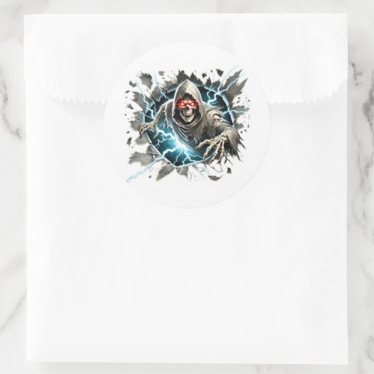 Halloween runder aufkleber (Tasche)