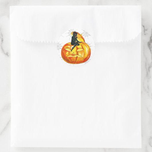Halloween Runder Aufkleber (Tasche)