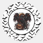 Halloween Runder Aufkleber (Vorderseite)