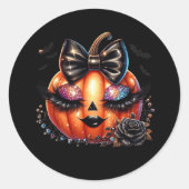 Halloween Runder Aufkleber (Vorderseite)