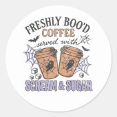 Halloween Runder Aufkleber (Vorderseite)