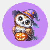 Halloween Runder Aufkleber (Vorderseite)