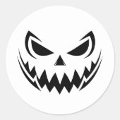 Halloween Runder Aufkleber (Vorderseite)
