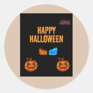 Halloween Runder Aufkleber