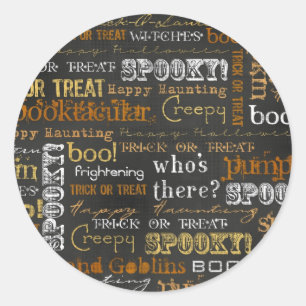 Halloween Runder Aufkleber