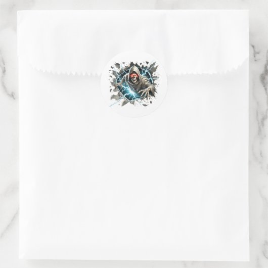 Halloween runder aufkleber (Tasche)