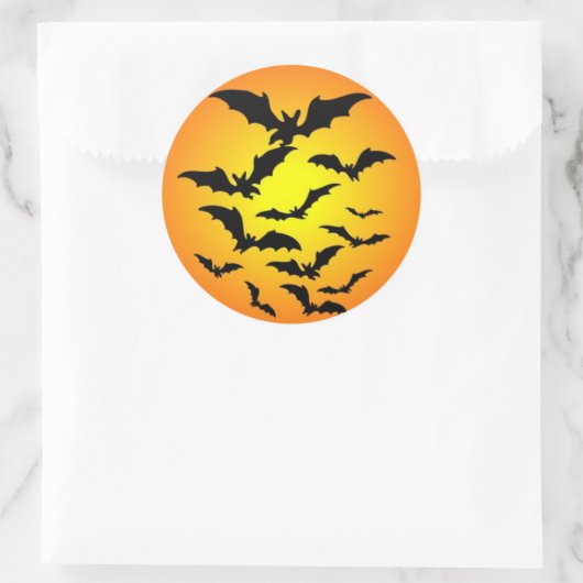 Halloween Runder Aufkleber (Tasche)