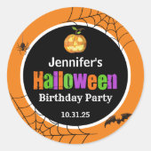 Halloween Runder Aufkleber (Vorderseite)