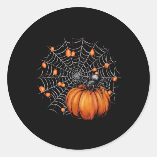 Halloween Runder Aufkleber (Vorderseite)