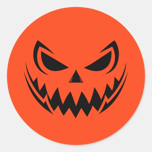 Halloween Runder Aufkleber (Vorderseite)