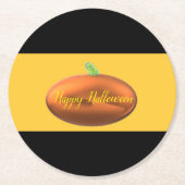 Halloween runder pappuntersetzer (Vorderseite)