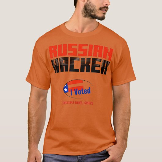 Halloween Russian Hacker Costume Design T-Shirt (Vorderseite)