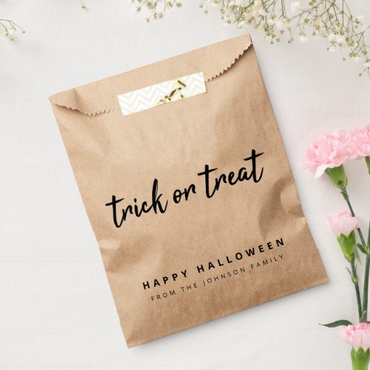 Halloween Rustic Kraft | Trick or Treat Candy Geschenktütchen (Versiegelt)