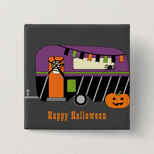 Halloween RV Camper Button (Vorderseite)