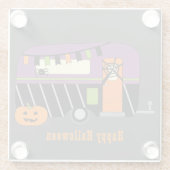 Halloween RV Camper Glasuntersetzer (Rückseite)