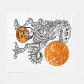 Halloween s for Boys Kids Dinosaur Skeleton T rex Fleecedecke (Vorderseite (Horizontal))
