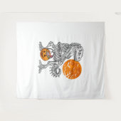 Halloween s for Boys Kids Dinosaur Skeleton T rex Wandteppich (Vorderseite (Horizontal))