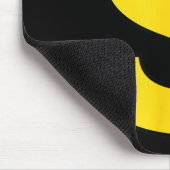 Halloween S Monogramm Gelbe Initiale - Fettes S Mousepad (Ecke)