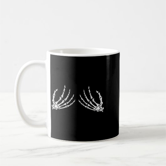 Halloween S Skeleton Hand Funny Costume Kaffeetasse (Links)
