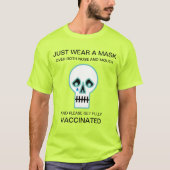 Halloween Sad Skull T - Shirt (Vorderseite)