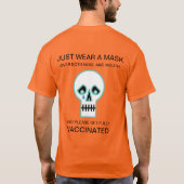 Halloween Sad Skull T - Shirt (Rückseite)