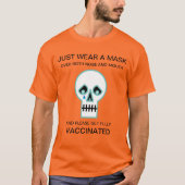 Halloween Sad Skull T - Shirt (Vorderseite)
