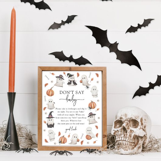 Halloween Sage kein Baby-Poster Poster