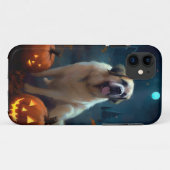 Halloween Saint Bernard mit Pumpkins Beängstigend Case-Mate iPhone Hülle (Rückseite (Horizontal))