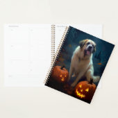 Halloween Saint Bernard mit Pumpkins Beängstigend Planer (Anzeige)