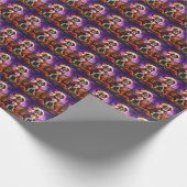 Halloween Saint Bernard Vampire Pumpkins Beängstig Geschenkpapier (Ecke)