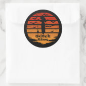 Halloween-Saison Runder Aufkleber (Tasche)