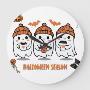 Halloween-Saison – süße Geister im Café Große Wanduhr