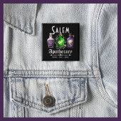 Halloween Salem Apothecary Potions Tonics Elixirs Button