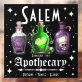 Halloween Salem Apothecary Potions Tonics Elixirs Fensteraufkleber (Blatt 2)