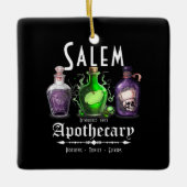 Halloween Salem Apothecary Potions Tonics Elixirs Keramikornament (Vorderseite)