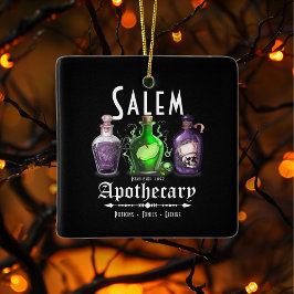 Halloween Salem Apothecary Potions Tonics Elixirs Keramikornament