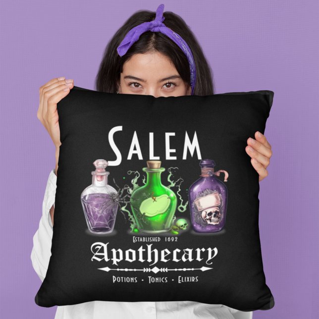 Halloween Salem Apothecary Potions Tonics Elixirs Kissen (Von Creator hochgeladen)